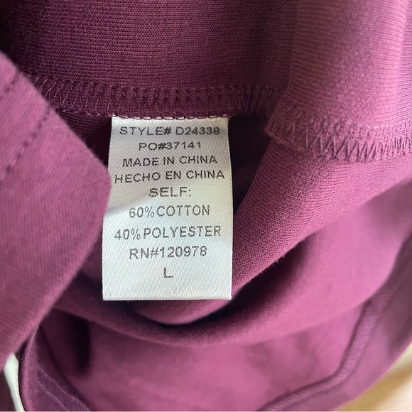 Entro Plump Long Sleeve Hood Zip Up Front Romper Dress Size Large - Picture 9 of 11